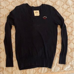 V-neck Navy Hollister sweater